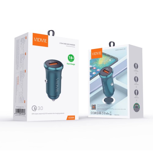 CARGADOR CARRO PARA CELULAR 1 PUCC520/V8 VIDVIE